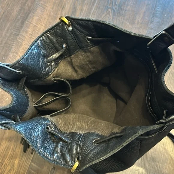 Madewell Austin Leather bucket handbag - Picture 4 of 9